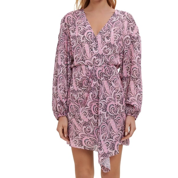 Rapollo Metallic Paisley Dress - Picture 1 of 6